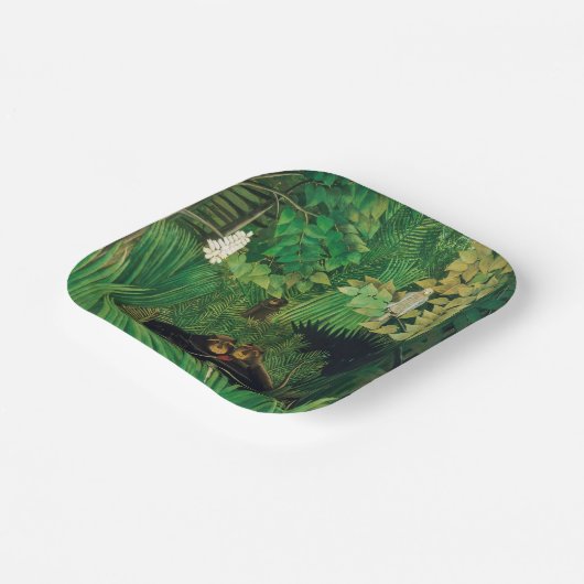 Henri Rousseau - De Merry Jesters Papieren Bordje (Gebogen)