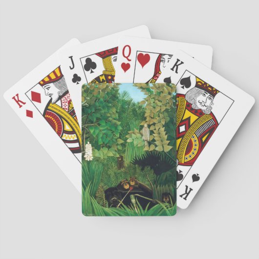 Henri Rousseau - De Merry Jesters Pokerkaarten (Achterkant)