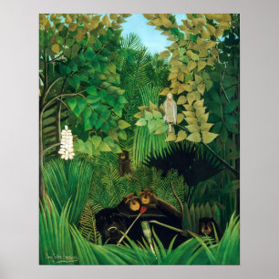 Henri Rousseau - De Merry Jesters Poster