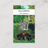 Henri Rousseau - De Merry Jesters - QR Code Visitekaartje (Voorkant)