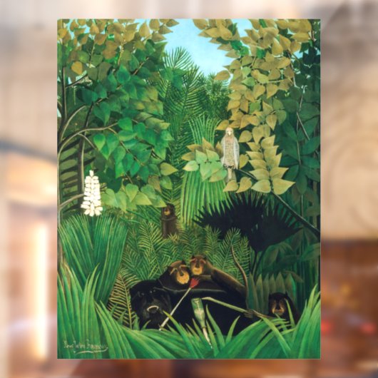 Henri Rousseau - De Merry Jesters Raamsticker (Vel 2)