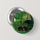 Henri Rousseau - De Merry Jesters Ronde Button 5,7 Cm (Voorkant /achterkant)