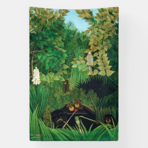 Henri Rousseau - De Merry Jesters Spandoek