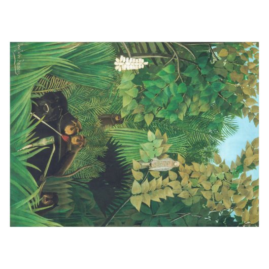 Henri Rousseau - De Merry Jesters Tafelkleed (Voorkant (Horizontaal))