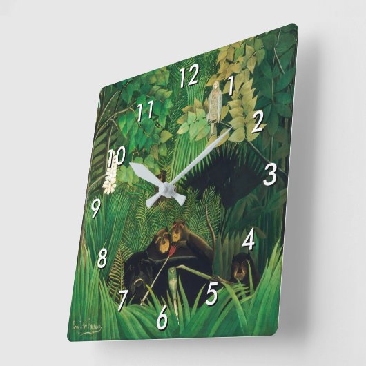 Henri Rousseau - De Merry Jesters Vierkante Klok (Hoek)