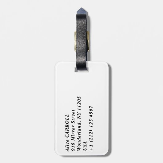 Henri Rousseau - De oorlog Bagagelabel (Achterkant verticaal)