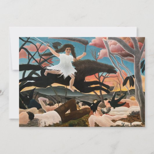 Henri Rousseau - De oorlog Bedankkaart (Voorkant)