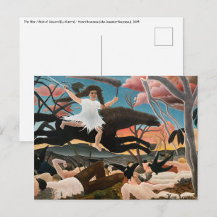 Henri Rousseau - De oorlog Briefkaart