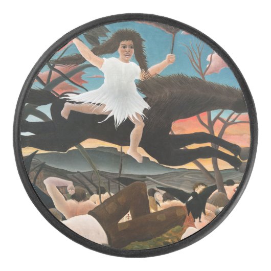 Henri Rousseau - De oorlog Hockey Puck (Voorkant)
