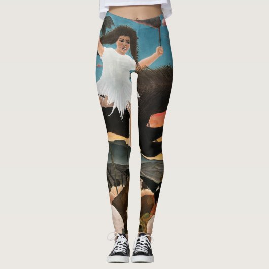 Henri Rousseau - De oorlog Leggings (Voorkant)