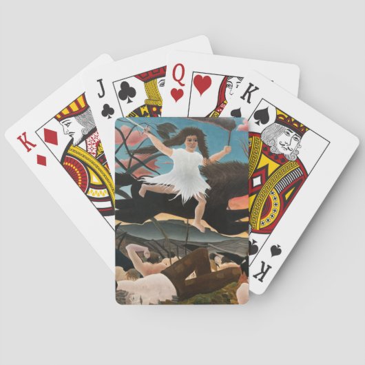 Henri Rousseau - De Oorlog Pokerkaarten (Achterkant)