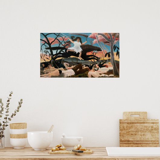 Henri Rousseau - De Oorlog Poster (Keuken)