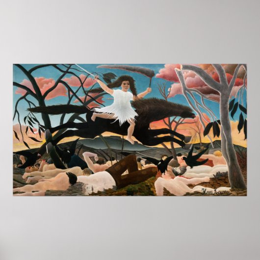 Henri Rousseau - De Oorlog Poster (Voorkant)