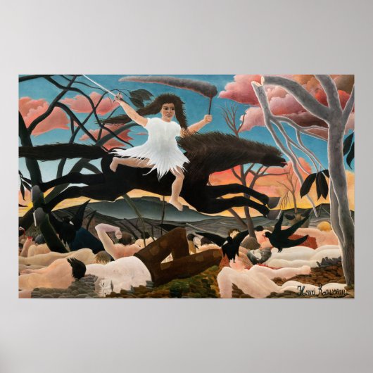 Henri Rousseau - De Oorlog Poster (Voorkant)