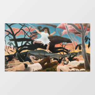 Henri Rousseau - De oorlog Raamsticker