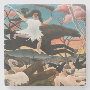 Henri Rousseau - De oorlog Stenen Onderzetter