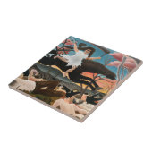 Henri Rousseau - De oorlog Tegeltje (Zijkant)