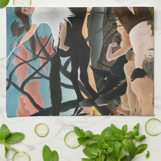 Henri Rousseau - De oorlog Theedoek (Gevouwen)