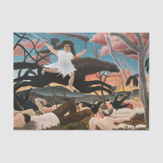 Henri Rousseau - De oorlog Tissuepapier (Voorkant)