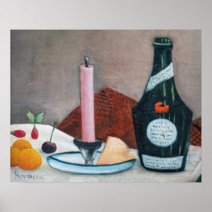 Henri Rousseau - De Roze Kaars Poster
