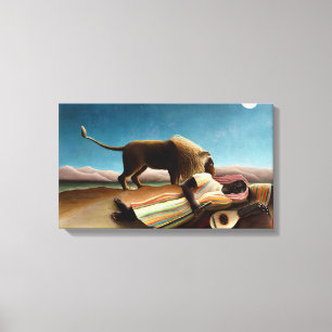 Henri Rousseau de Slaapende Gypsy Canvas Afdruk