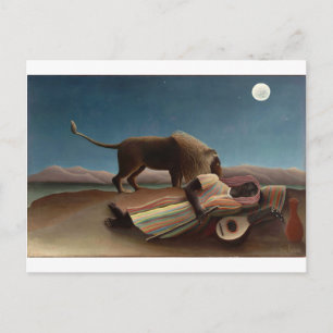 Henri Rousseau de slaapzwellingen Briefkaart