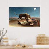 Henri Rousseau de slaapzwellingen Poster (Keuken)