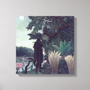 Henri Rousseau - De Slangenbezweerder Canvas Afdruk