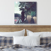 Henri Rousseau - De Slangenbezweerder Canvas Afdruk (Insitu (Slaapkamer))