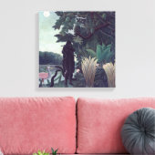 Henri Rousseau - De Slangenbezweerder Canvas Afdruk (Insitu (Woonkamer))