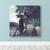 Henri Rousseau - De Slangenbezweerder Canvas Afdruk (Insitu (Houten vloer))