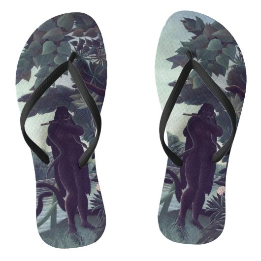 Henri Rousseau - De Slangenbezweerder Teenslippers (Voetbed)