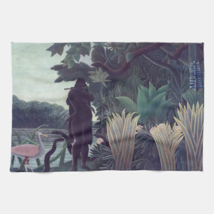 Henri Rousseau - De Slangenbezweerder Theedoek
