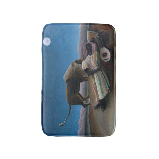 Henri Rousseau - De slapende zigeuner Badmat (Voorkant Verticaal)