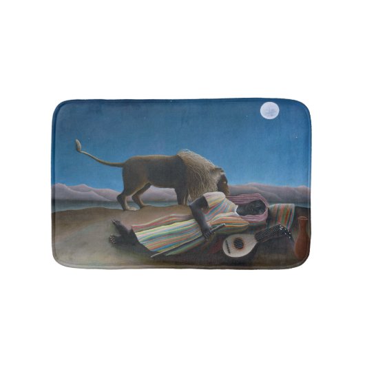 Henri Rousseau - De slapende zigeuner Badmat (Voorkant)
