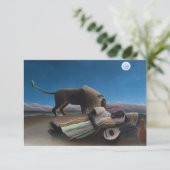 Henri Rousseau - De slapende zigeuner Bedankkaart (Staand voorkant)