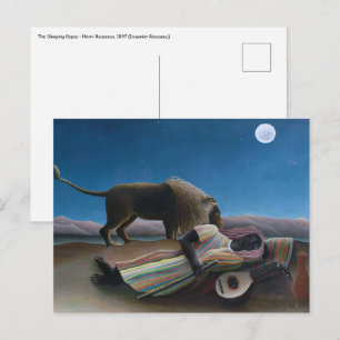Henri Rousseau - De slapende zigeuner Briefkaart