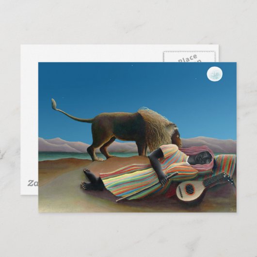 Henri Rousseau - De slapende zigeuner Briefkaart (Voorkant / Achterkant)