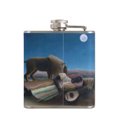 Henri Rousseau - De slapende zigeuner Heupfles (Achterkant)