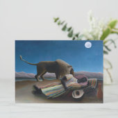 Henri Rousseau - De slapende zigeuner Kaart (Staand voorkant)