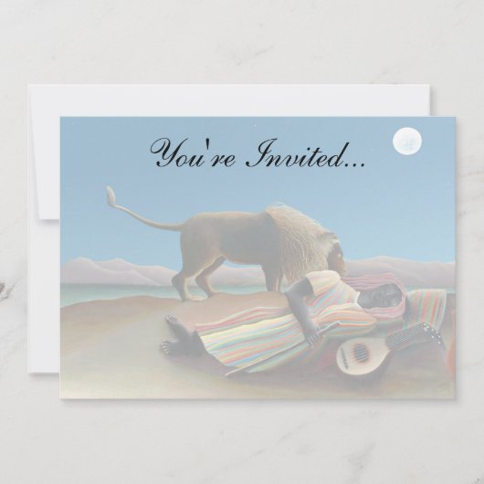 Henri Rousseau - De slapende zigeuner Kaart (Voorkant)