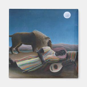 Henri Rousseau - De slapende zigeuner Magneet