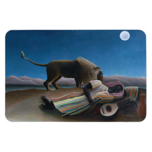 Henri Rousseau - De slapende zigeuner Magneet
