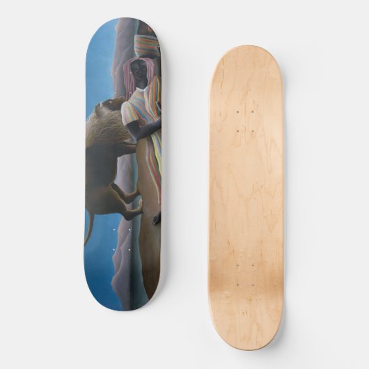 Henri Rousseau - De slapende zigeuner Persoonlijk Skateboard (Voorkant)