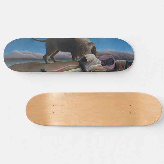 Henri Rousseau - De slapende zigeuner Persoonlijk Skateboard (Horizontaal)