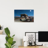 Henri Rousseau - De slapende zigeuner Poster (Thuiskantoor)