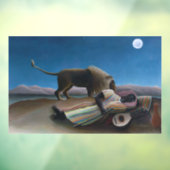 Henri Rousseau - De slapende zigeuner Raamsticker (Vel 3)