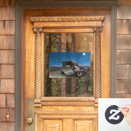 Henri Rousseau - De slapende zigeuner Raamsticker (Huis Deur)
