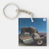 Henri Rousseau - De slapende zigeuner Sleutelhanger (Voorkant)