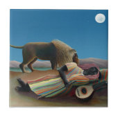 Henri Rousseau - De slapende zigeuner Tegeltje (Voorkant)